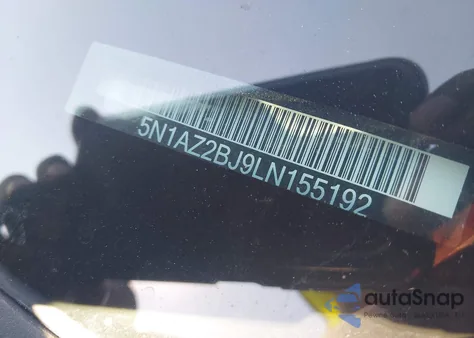 2020 Nissan Murano Sv Fwd из США, поврежденный, VIN 5N1AZ2BJ9LN155192